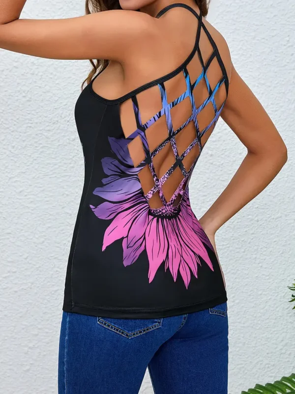 W&B Hollow-Out Design Tank Top