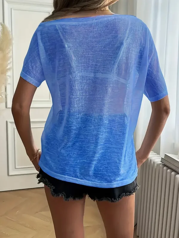 W&B Asymmetrical Off-Shoulder T-Shirt - Image 2