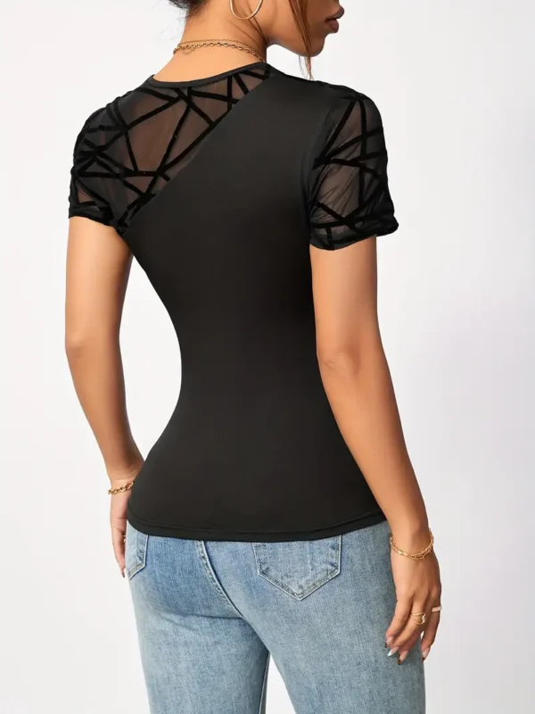 W&B Mesh Panel Cut Out T-Shirt - Image 2
