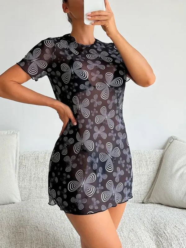 W&B Butterfly Cover Up Dress - Image 3